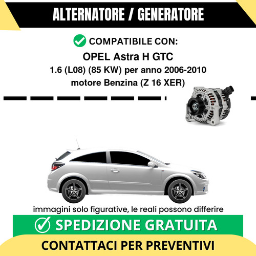 Alternatore opel astra gtc - alternatore,