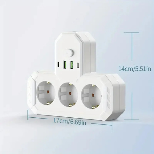 Multipresa elettrica 2500w - elettrica, eu
