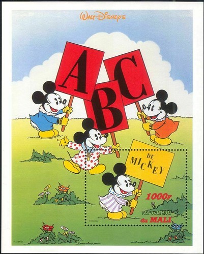 Mali 1996 disney topolino abc - mali,