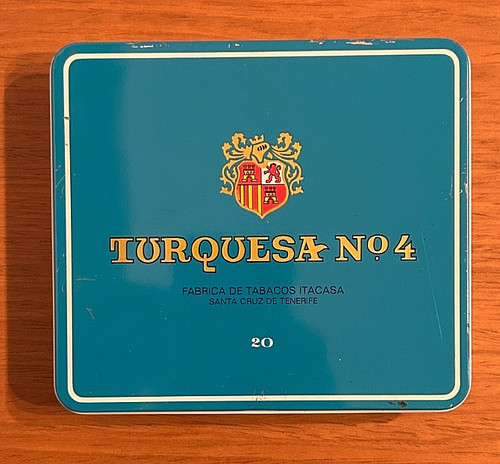 Scatola latta vintage vuota