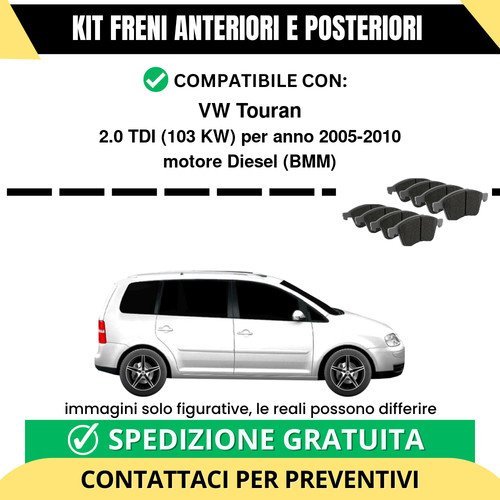 Pastiglie freno ant - +, vw