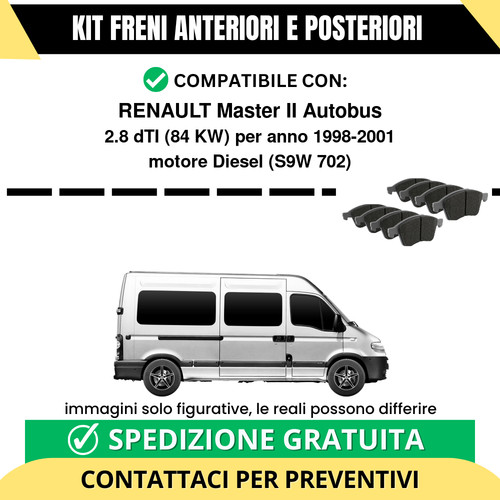 Pastiglie freno ant post - pastiglie, +
