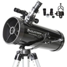 Celestron Powerseeker 127 AZ Kit telescopio riflettore + adattatore telefono Luna #22040