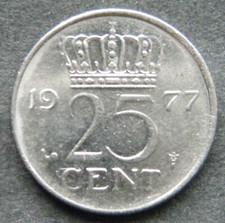 Olanda, 25 centesimi 1977