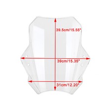 Cupolino Universale Del Motociclo Regolabile Parabrezza 22MM 25MM 28MM Manubrio`