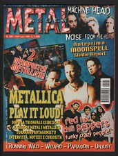 METAL SHOCK 291/1999 RED HOT CHILI PEPPERS PARAGON + DOPPIO POSTER METALLICA