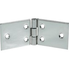 2 Cerniere larghe mm 120X33 in acciiao inox spessore 1,2 mm per ante mobili 