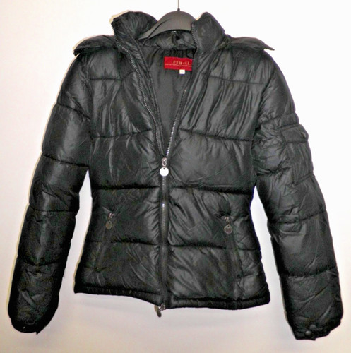 Piumino corto nero svasato - ,