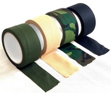 Nastro adesivo mimetico nero militare esercito da caccia in stoffa TESSUTO 10mt