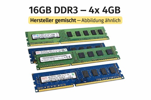 16gb ddr3 ram 4x4gb desktop - ram,