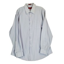 Camicia Bergamo New York grigia manica lunga taglia L bottoni colletto elegante ufficio lavoro
