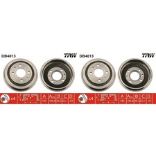 1x Tamburo freno TRW