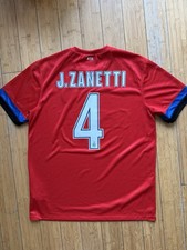 MAGLIA CALCIO INTER MILANO 2012/2013 ORIGINALE AWAY NIKE JERSEY #4 J. ZANETTI