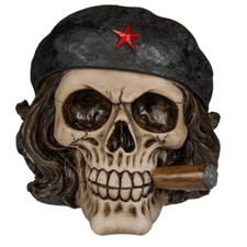 Salvadanaio teschio come combattente per la libertà Che Guevara Cuba sigaro salvadanaio NUOVO