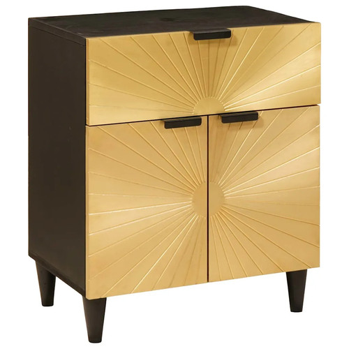 Comodino nero oro 33 - nero, e