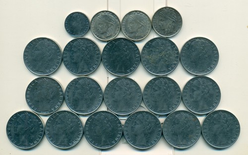 Diverse monete 100 lire - 20, da