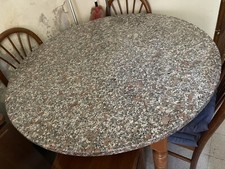 tavolo con piano in marmo