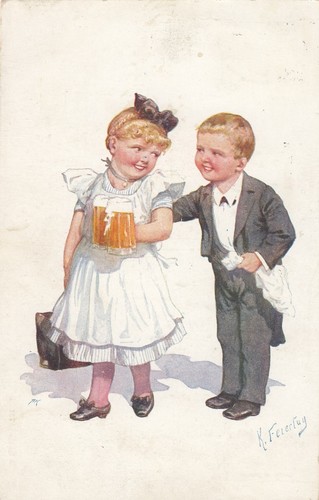 Bambini bambina con boccali - bambini,,