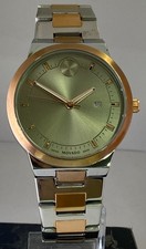 Orologio da polso al quarzo ricondizionato elegante bicolore Movado Bold Verso 3 ore data
