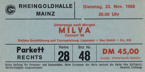 Milva mainz 22 november - milva,