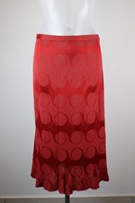 MAX&CO GONNA LUNGA DONNA WOMAN SKIRT Tg. L CASUAL VINTAGE POIS ROSSO LOGO