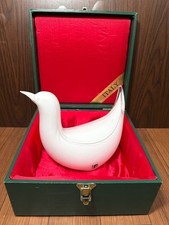 Statuina uccellino in vetro di