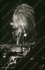 VENEZIA Canal Grande notturno festa fuochi artificiali Cartolina foto Ferruzzi