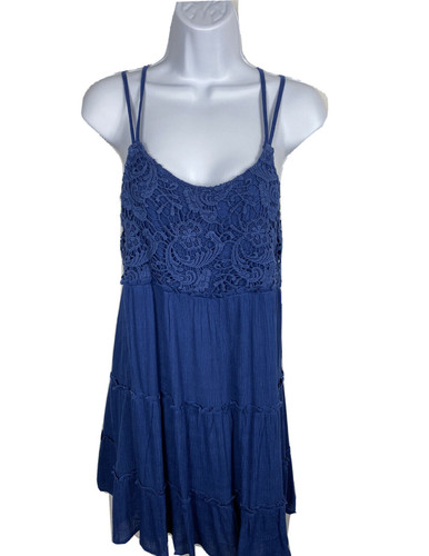 Abito slip babydoll blu