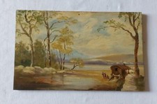 Paesaggio nevicata carovana zingari Neve