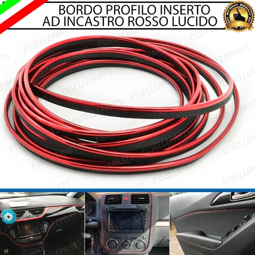 Bordo profilo inserto rosso - profilo,