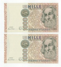 Lotto banconote lire 1000 - di, 2