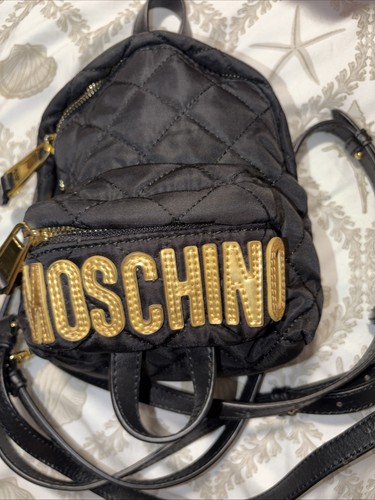 Moschino logo mini zaino - logo,
