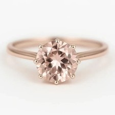 Anello morganite coltivato - morganite,