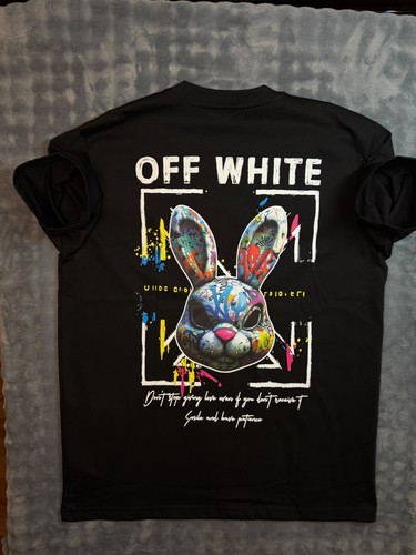 Shirt off white nera - nera, taglia
