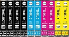 10 cartucce stampante per Epson 604 XL Expression XP 2200 3200 4200 WF 2950 2930