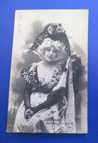 Cartolina joscari chanteuse - cartolina,