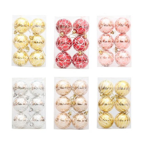 Palline natale ornamenti - 6x,