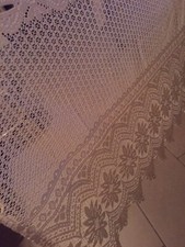 Tendina bistrot écru in pizzo