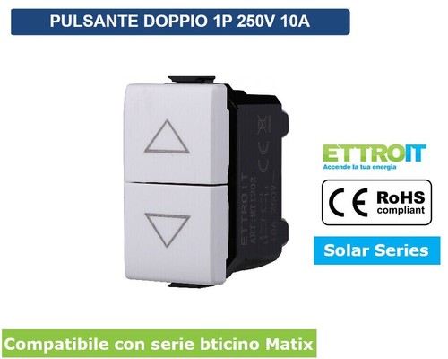 Pulsante doppio saliscendi - saliscendi, per