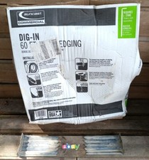 Suncast 33 ft. Commercial DIG-IN Edging Black Resin Landscape Roll W STAKES NEW 