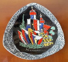 PIATTO CERAMICA ROCCIA SMALTO