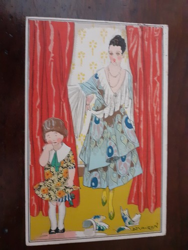 Cartolina illustrata mauzan - cartolina,