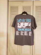 Camicia Blink 182 *UFFICIALE* One More Time 2024 Tour Merch Grigio Large L