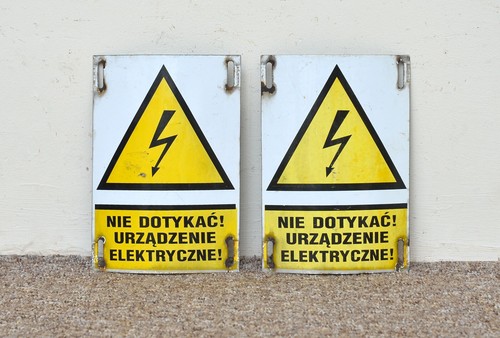Vintage enamel signs old - ,