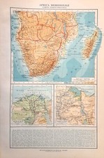 Carta geografica antica AFRICA