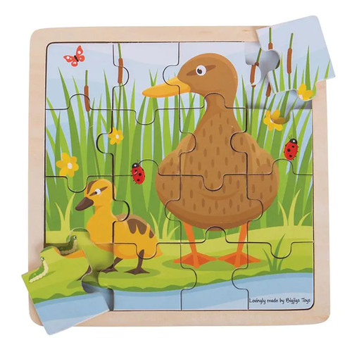 Puzzle bigjigs con anatra - con,