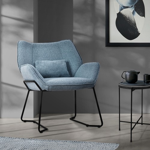 Poltroncina reclinabile blu - , in