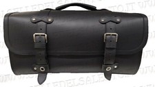 Bauletto borsa Vespa 2 caschi nero Lambretta borsone portapacchi pelle moto
