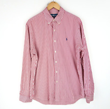 Camicia Ralph Lauren anni 90 a righe vestibilità personalizzata taglia L (T8115)