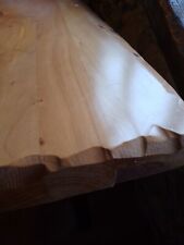 tavolo rustico in legno massello d'acero con gambe in ferro battuto 90x90